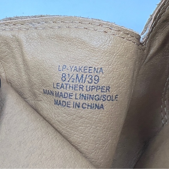 Lucky Brand Yakeena Brown Suede Wedge Ankle Boots, 8.5 - Picture 8 of 8